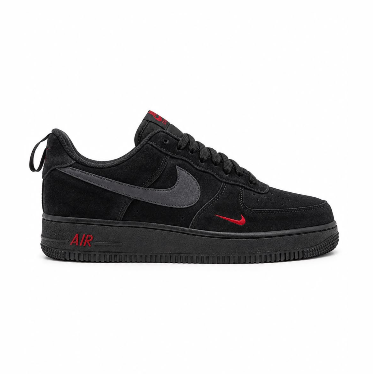 Nike Air Force 1 Low "Multi Swoosh Black/Crimson"