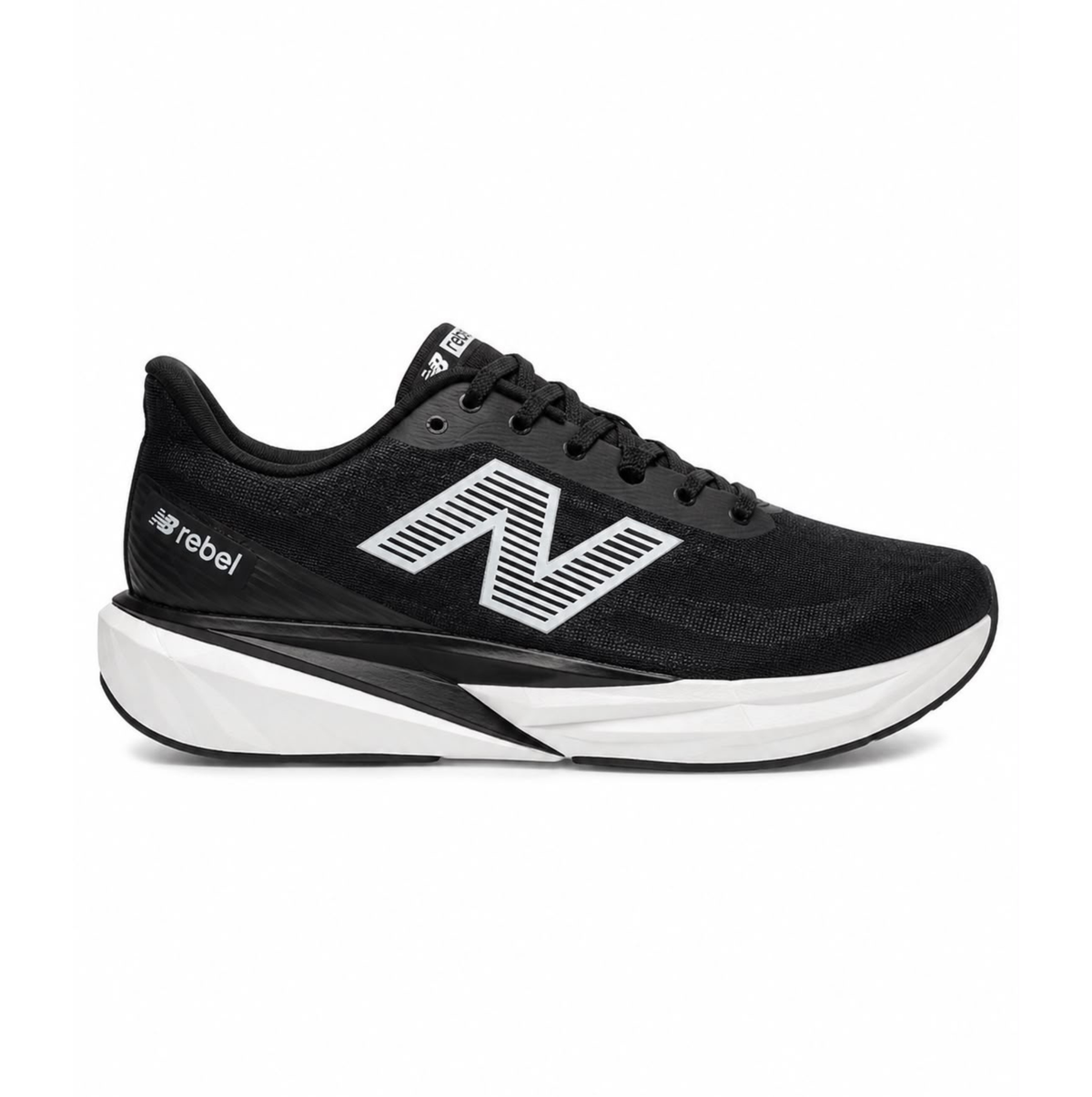 New Balance FuelCell Rebel v5 running shoes black mesh