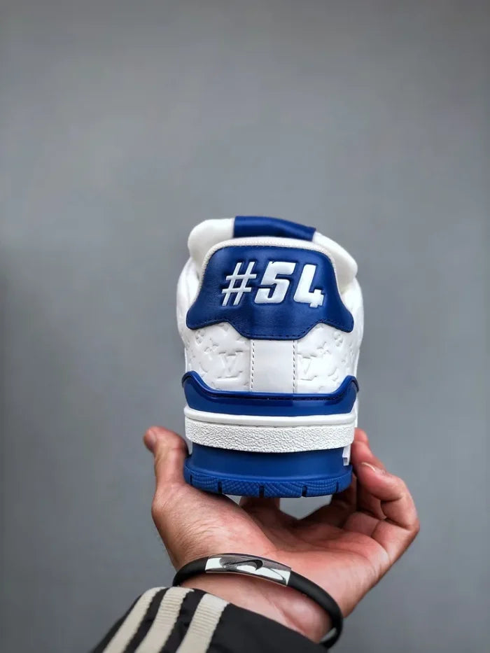 Louis Vuitton #54 Signature Blue White Trainer