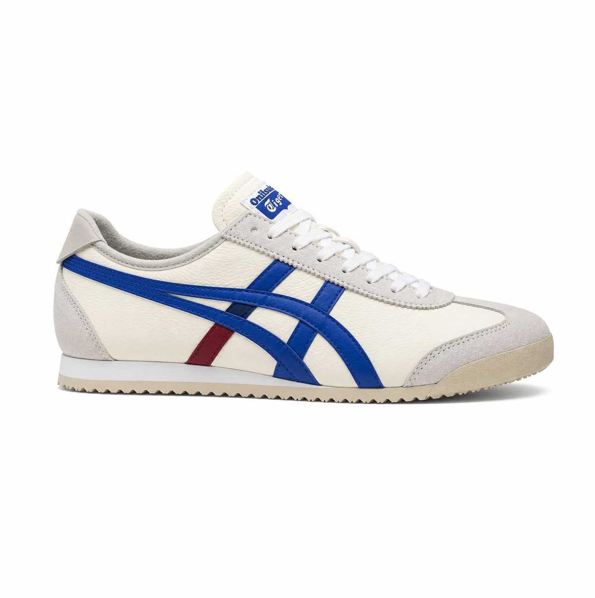 Tiger Onitsuka Mexico 66 "white with blue and red stripes"