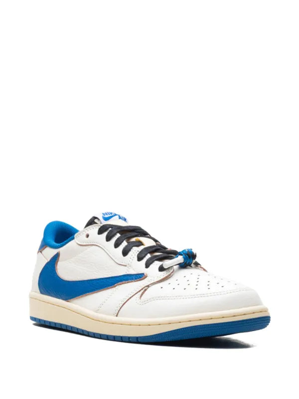 Jordan 1 Retro Low OG SP Fragment x Travis Scott ‘Sail Military Blue’