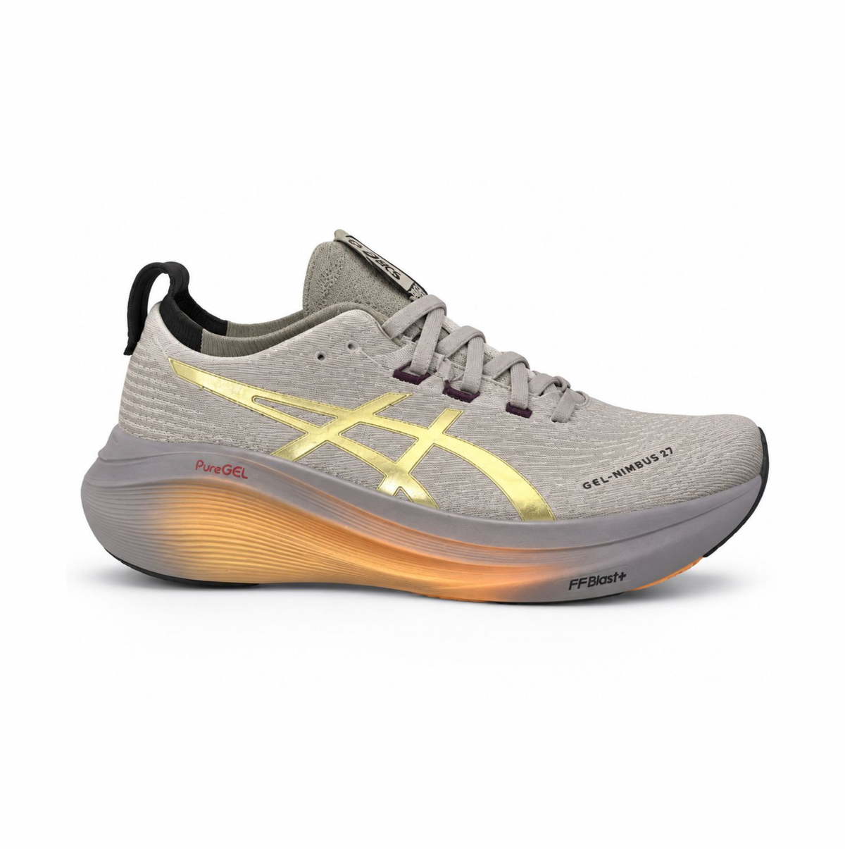Asics GEL-Nimbus 27 Grey "Gold accents"