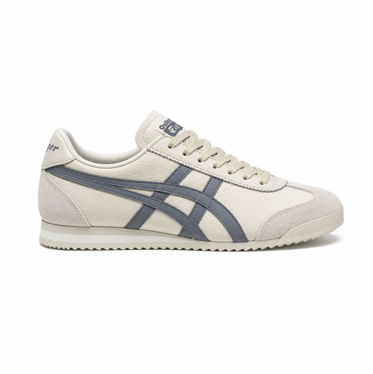 Tiger Onitsuka Mexico 66 "beige with blue-gray stripes"