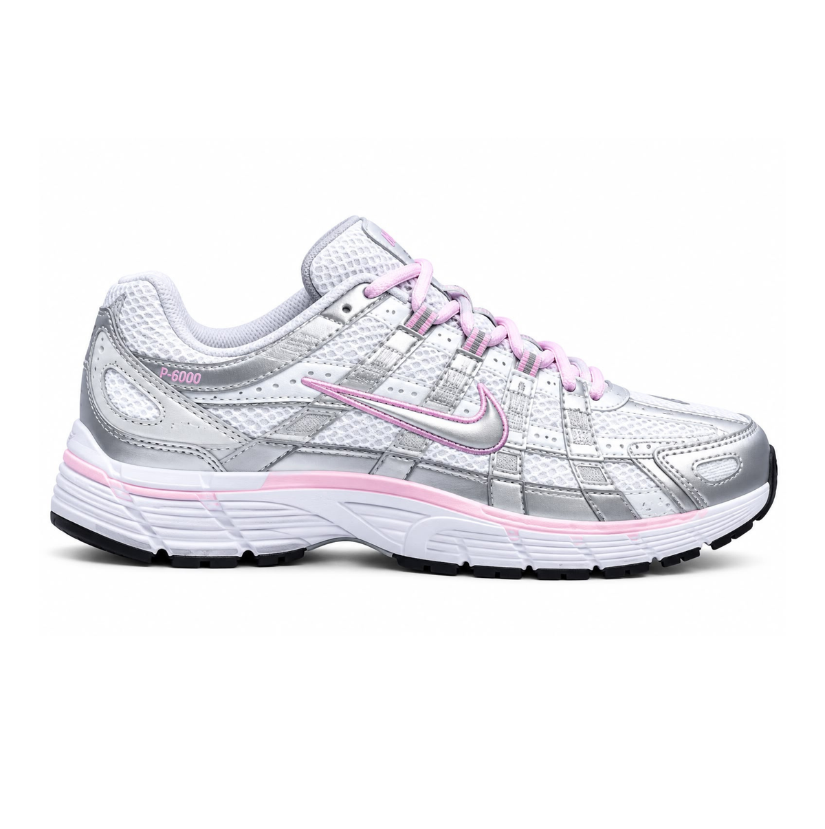 Nike P-6000 "metallic silver and pink"