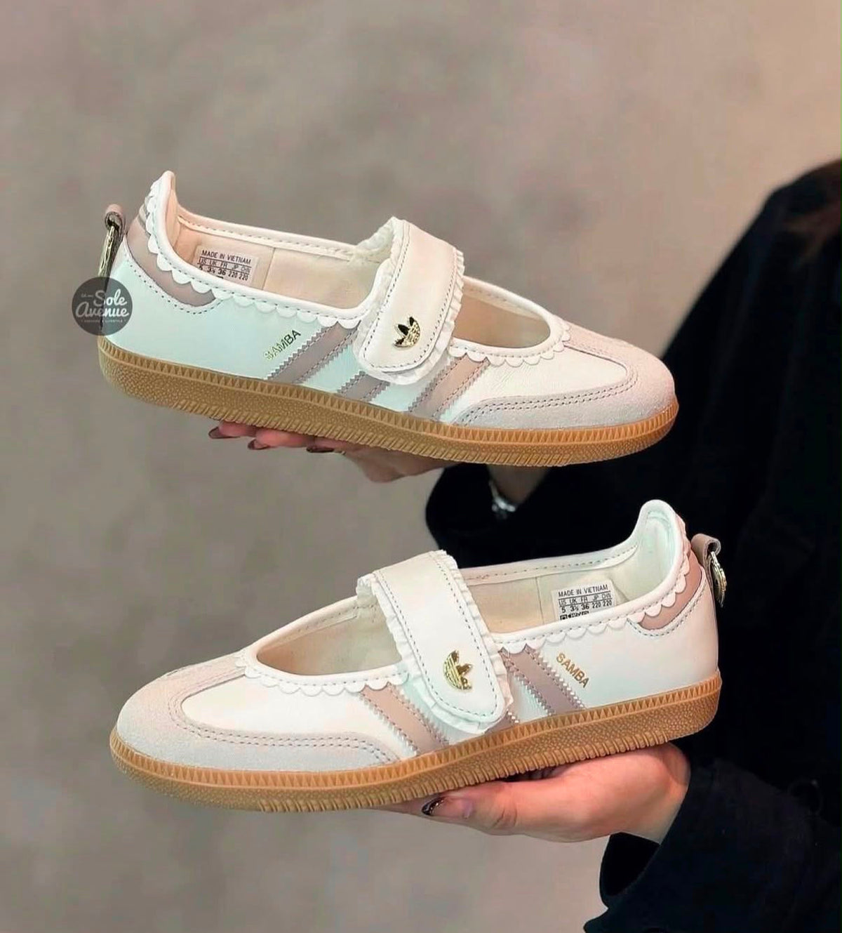 adidas Samba Jane Ruffle Pack White Pink Gum