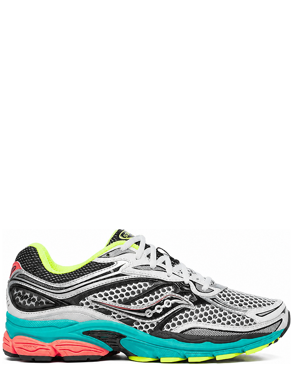 Saucony ProGrid Omni 9 Grey Slime Teal Coral